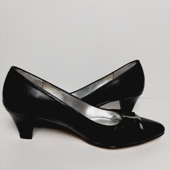 ROS HOMMERSON Black Leather Pumps Shoes Sz 5.5 M - Picture 10 of 11